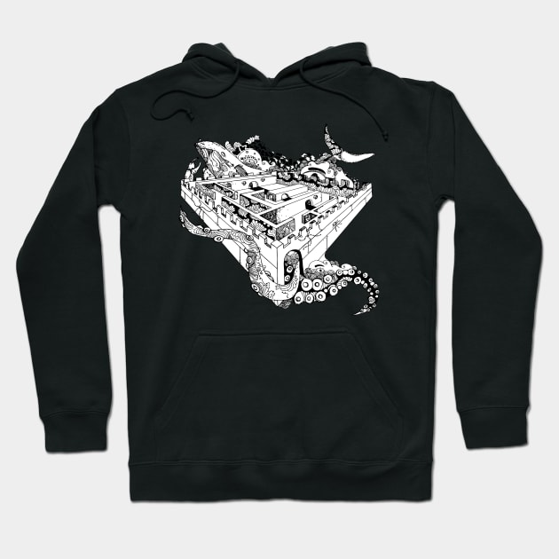 Whale Maze Hoodie by ShelbyWorks